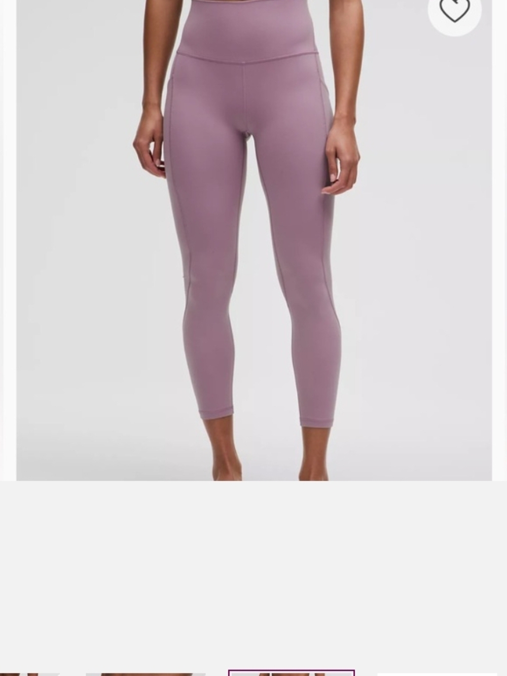 Lululemon Extreme Compression 25 Size 8 High-Waist Legging in Dusty Mauve
